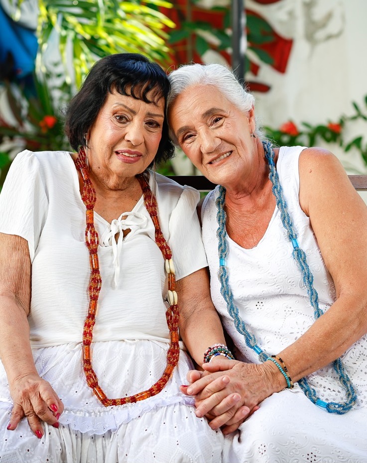 Mãe Hebe Macedo e Mãe Isabel Garrido — fundadoras do CUMOA